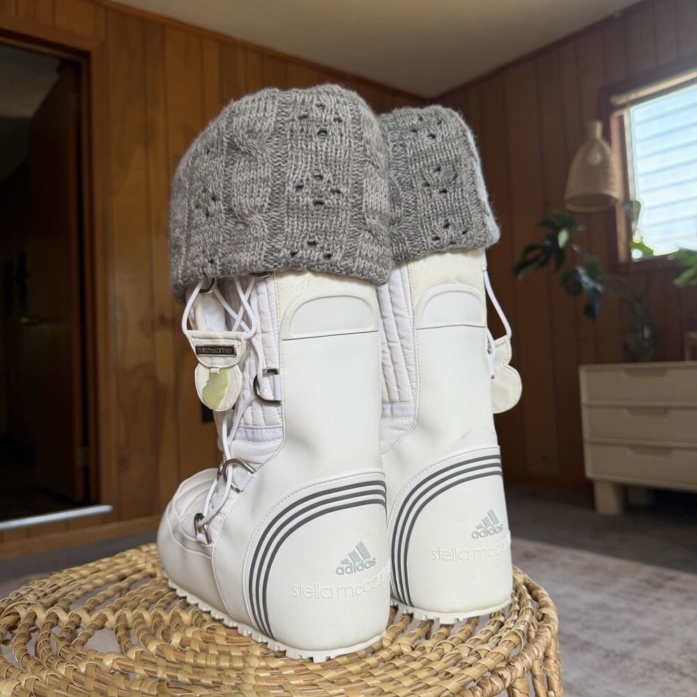 STELLA McCARTNEY adidas TAHSES WINTER BOOT snow Shoes REMOVABLE LINER Sz US 8.5 - Picture 4 of 16